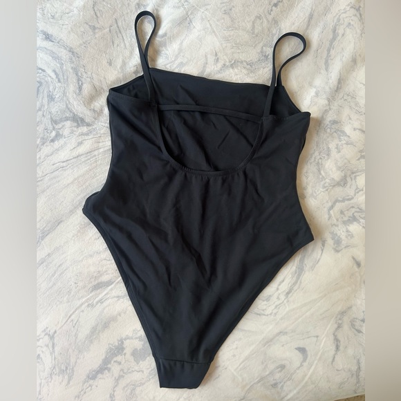 Negative Straight Neck One Piece - Black - Picture 2 of 5